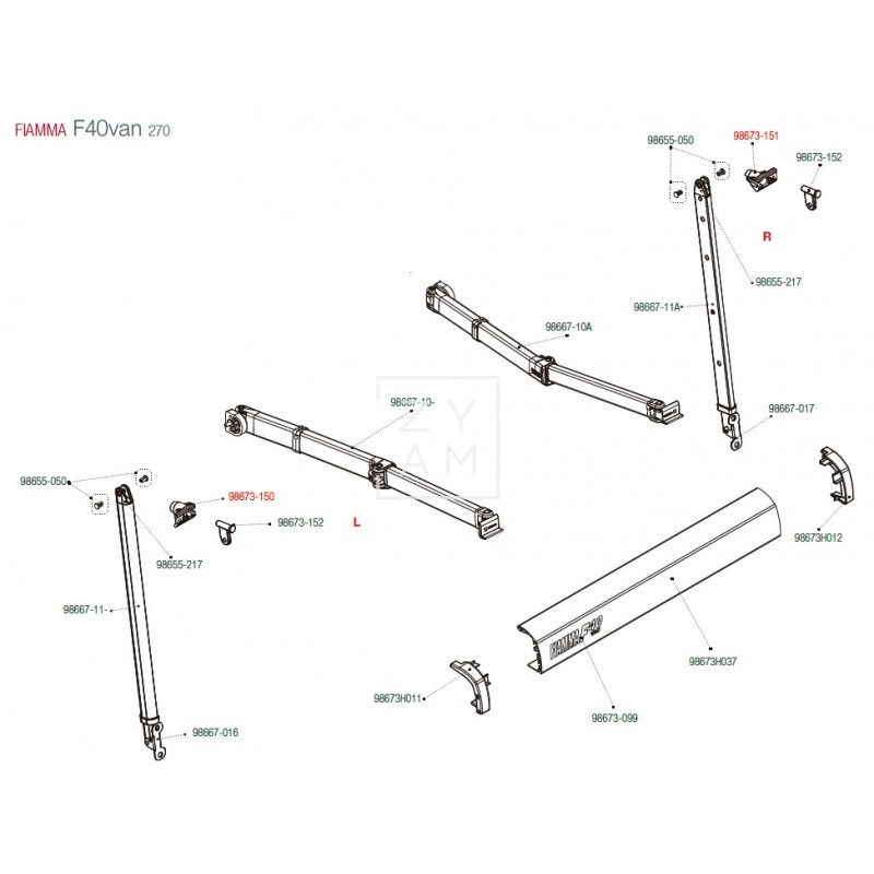 ARTICULACION PATA F40VAN 270