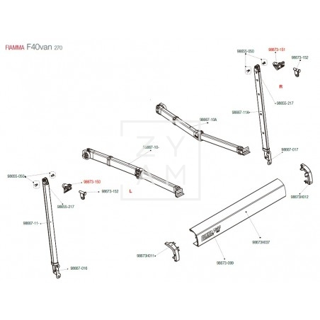 ARTICULACION PATA F40VAN 270