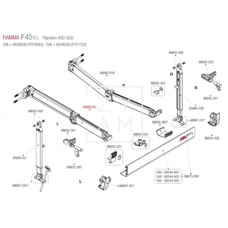 BRAZO F45TIL 450-550