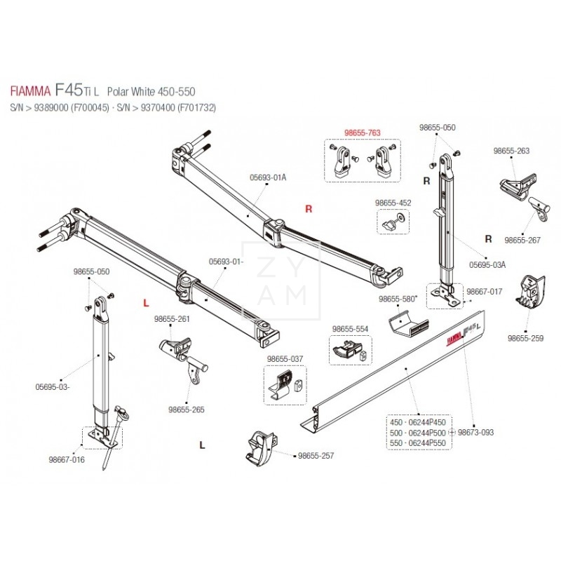 ACOPLE PATA F45L/F45TIL PAR