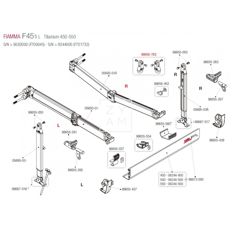 ACOPLE PATA F45L/F45TIL PAR