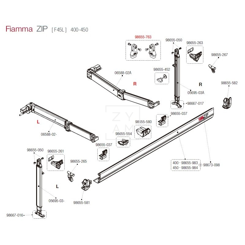 ACOPLE PATA F45L/F45TIL PAR