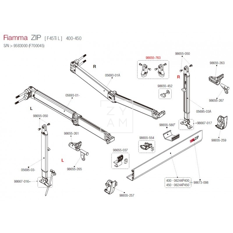 ACOPLE PATA F45L/F45TIL PAR