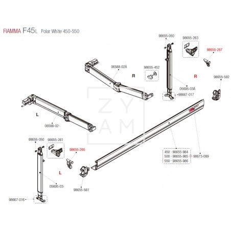 SOPORTE PATA F45L/F45TIL 450-550