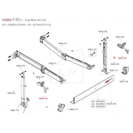 SOPORTE PATA F45L/F45TIL 450-550