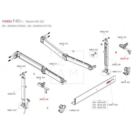 SOPORTE PATA F45L/F45TIL 450-550