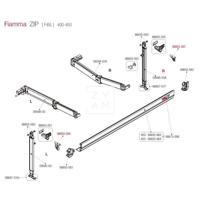SOPORTE PATA F45L/F45TIL 450-550