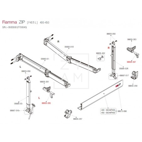 SOPORTE PATA F45L/F45TIL 450-550