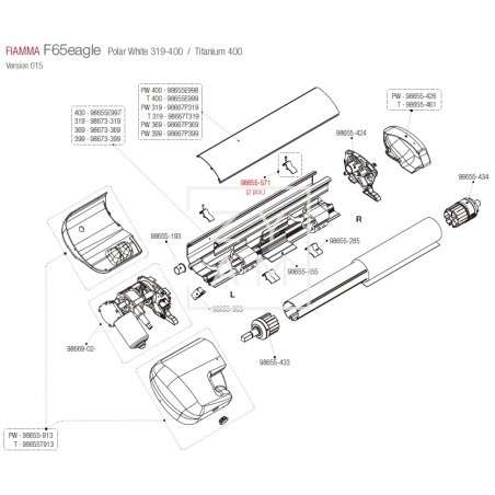 KIT PARO TAPA F65 PAR