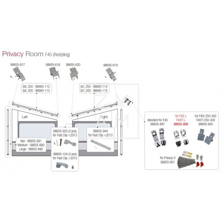 FIJACION CLIP SYSTEM FROTAL F45L/F45TIL