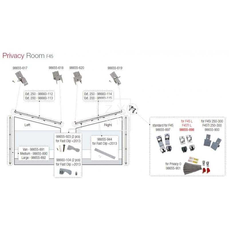 FIJACION CLIP SYSTEM FROTAL F45L/F45TIL