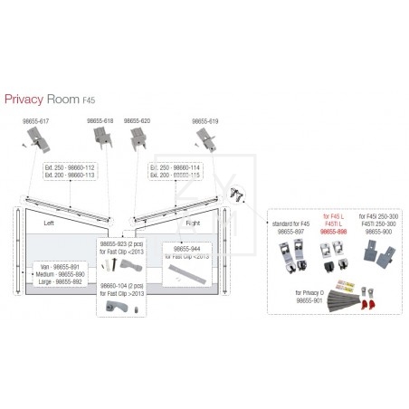 FIJACION CLIP SYSTEM FROTAL F45L/F45TIL