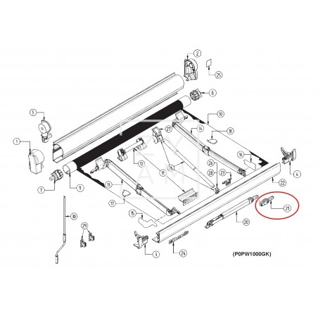 ARTICULACION PATA DOMETIC  PW1000