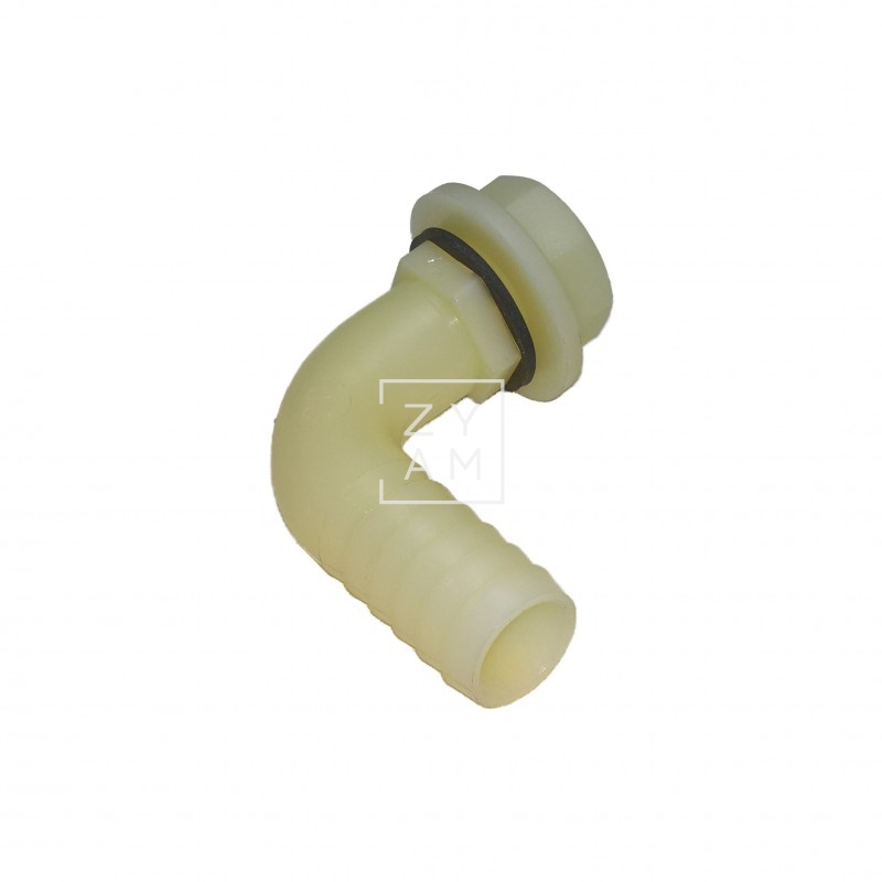 RACOR CURVO C/TUERCA 1/2 20MM