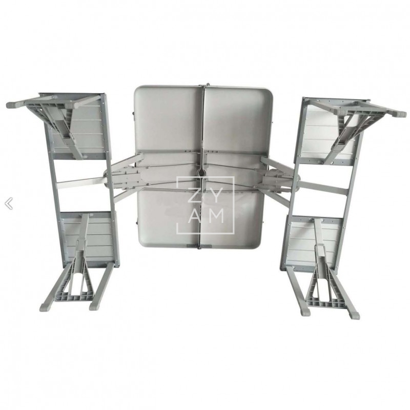 MESA CON SILLAS VALISE 136X67X85