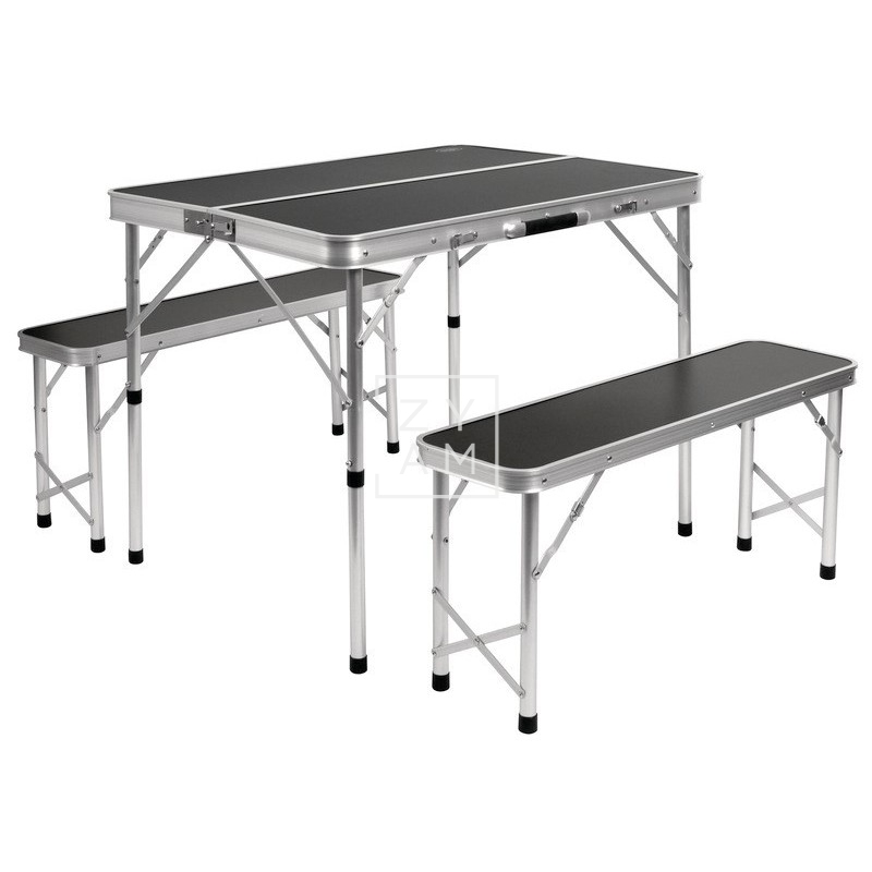 MESA CON BANCOS 90X67X70