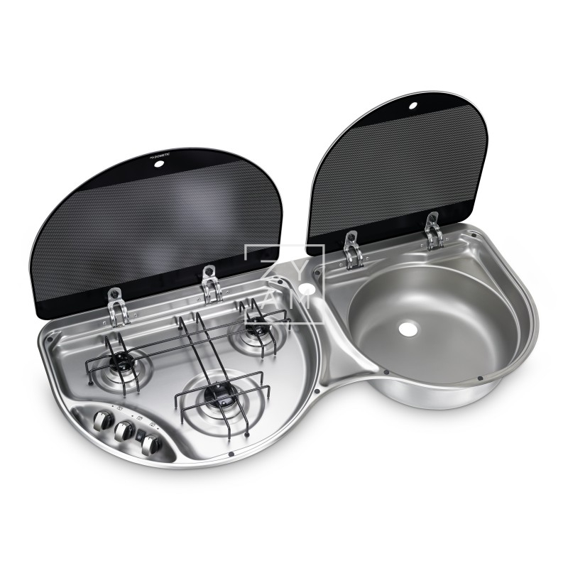 COCINA DOMETIC HSG3430 3XFUEGOS+SENO+TAPAS