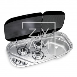 COCINA DOMETIC HSG3436 3XFUEGOS+SENO+TAPAS