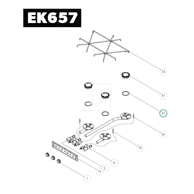 JUNTA QUEMADOR COCINA