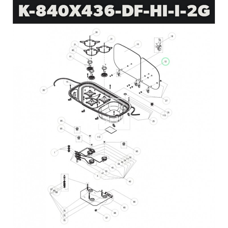 TAPA CRISTAL DERECHA COCINA 84X43