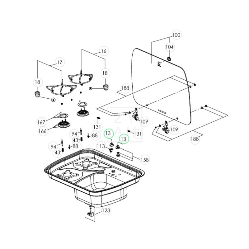 BOTON MANDO COCINA DOMETIC CRAMER 99