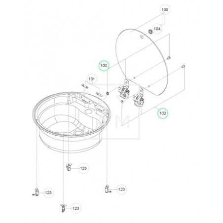 BISAGRA CRISTAL SENO DOMETIC