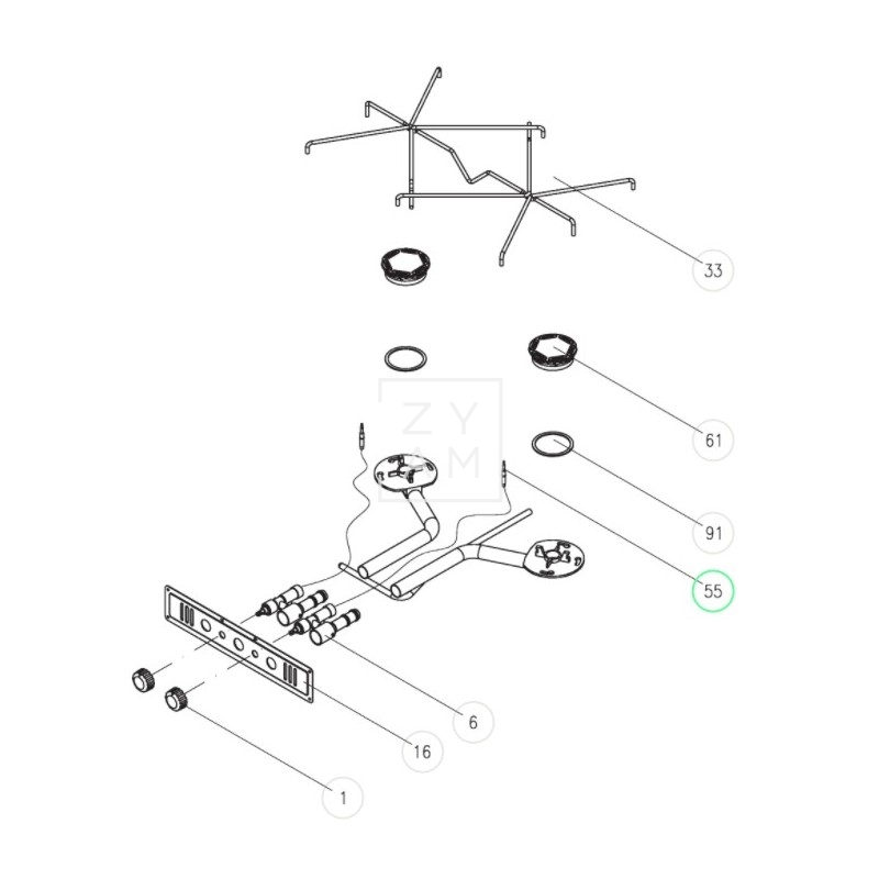 TERMOPAR COCINA ANTIGUO 320MM