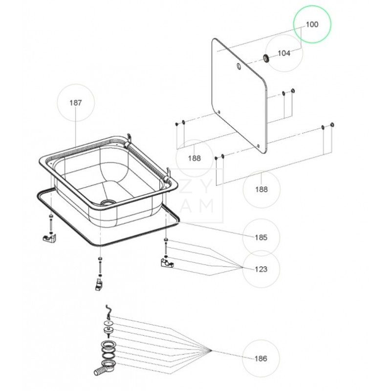 TAPA CRISTAL SENO DOMETIC CRAMER 41X33X21