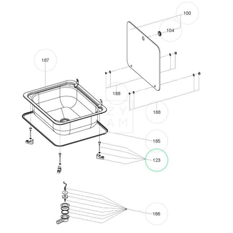FIJACION COCINA DOMETIC