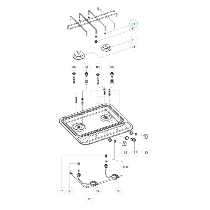 PARRILLA COCINA DOMETIC HB2370/PI0900
