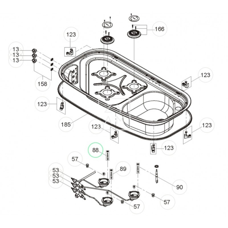 TERMOPAR COCINA DOMETIC CRAMER 250MM