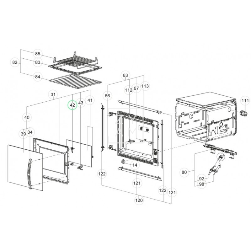CIERRE HORNO DOMETIC