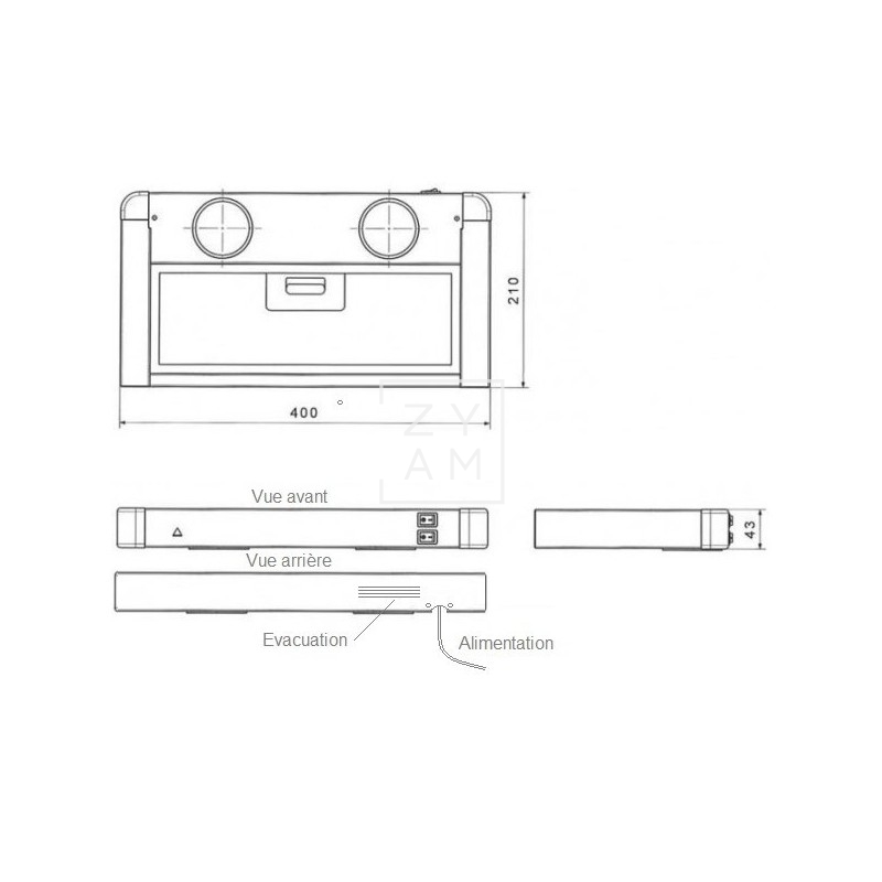 EXTRACTOR BARALDI CLICK INOXIDABLE 12V