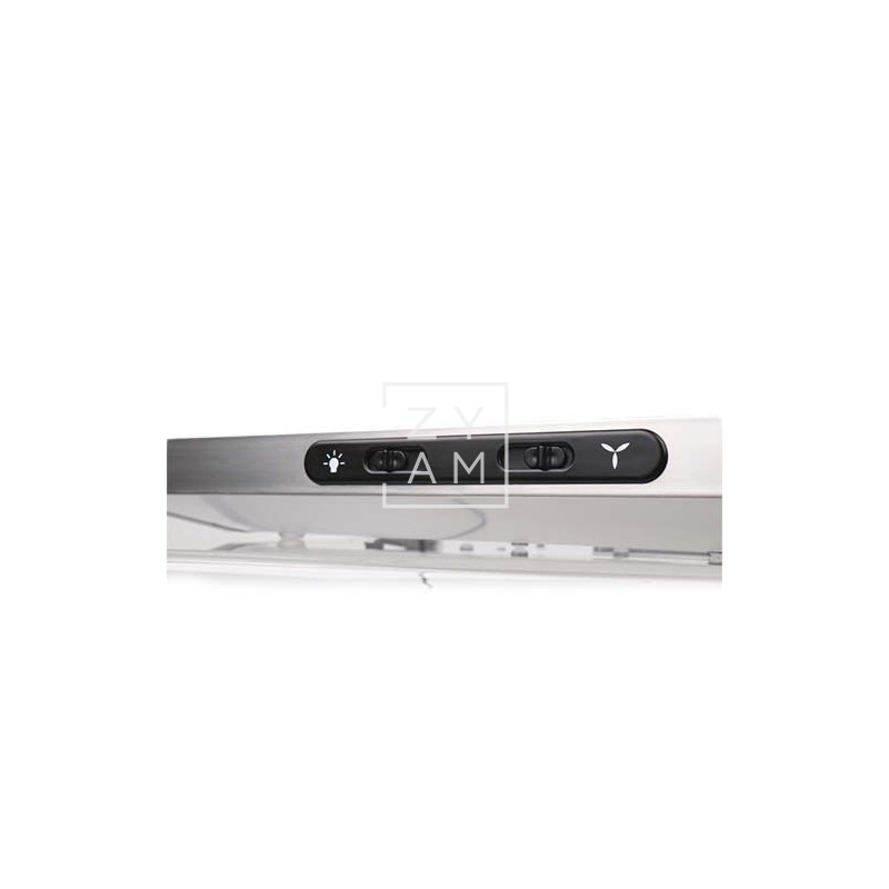 Campana extractora de humos 12V para autocaravanas con dos ventiladores, filtro lavable y luces LED.