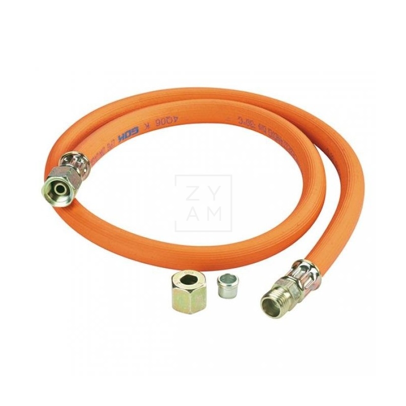 TUBO GAS G1/4LH X RVS 10MM 40CM
