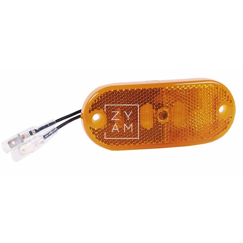 PILOTO LATERAL LED OVAL AMBAR JOKON 110X44