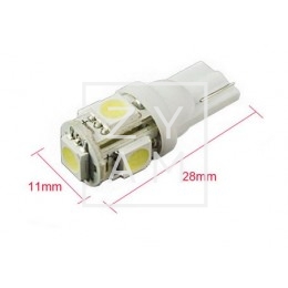 LED T10 MINI X5 12V 360º