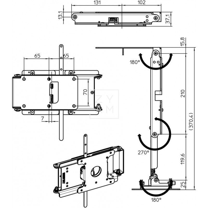 SOPORTE TV SKY BASIC 2