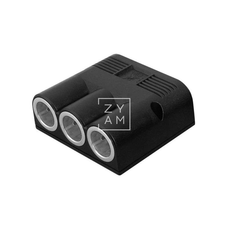 TOMA 12V AUTO SOBREPUESTO TRIPLE