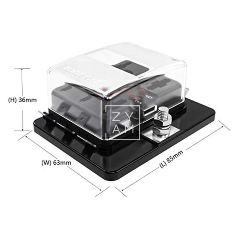 PORTAFUSIBLE CAJA LED 6 UNIDADES