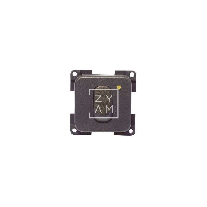 INTERRUPTOR 12V+LED GRIS OSCURO