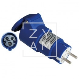 Clavija Adaptador 220V Cee-Schuko H-M