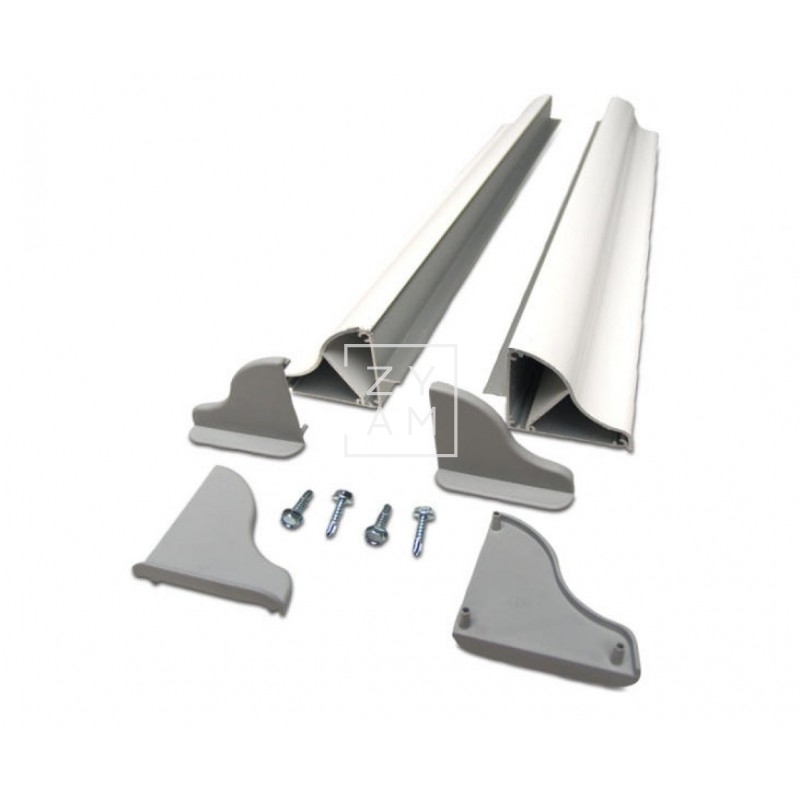 KIT SOPORTES PANEL 550MM BLANCO