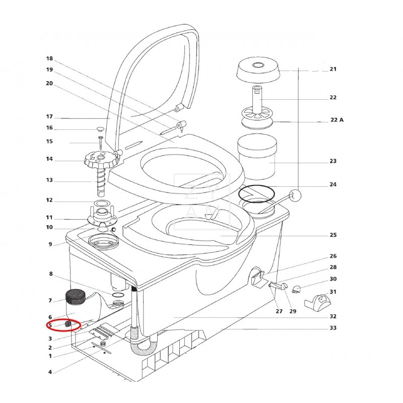 TAPON VACIADO CISTERNA THETFORD C2/C4