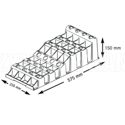 CUÑAS 3 NIVELES FROLI XL para Caravanas