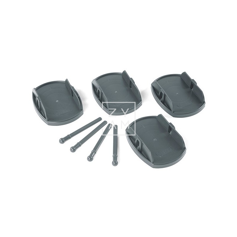 APOYAPATAS FIAMMA PLATES PRO GRIS 4UNIDADES