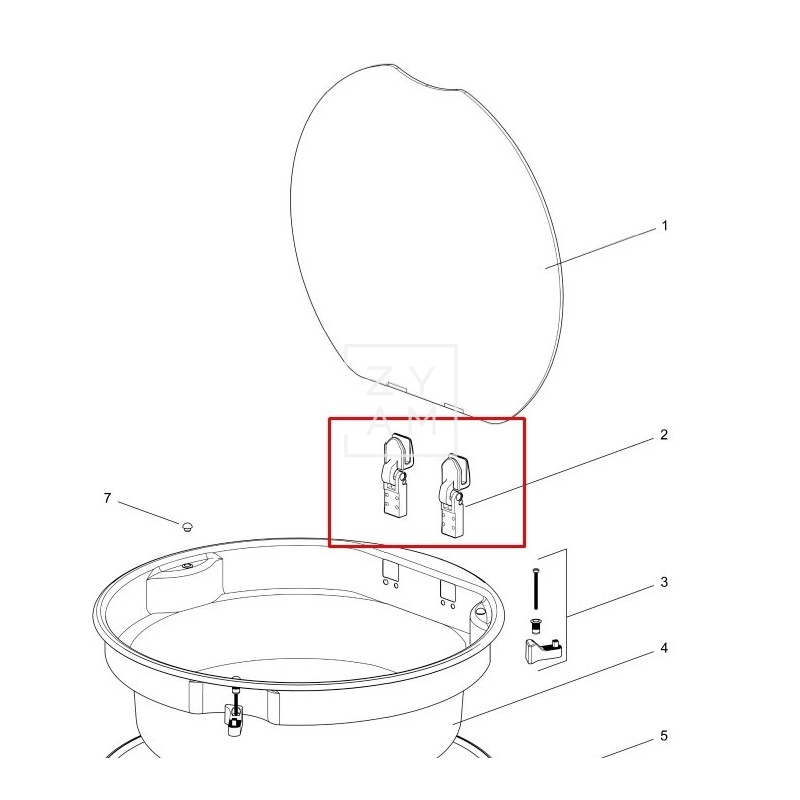 BISAGRAS CRISTAL COCINA/SENO THETFORD