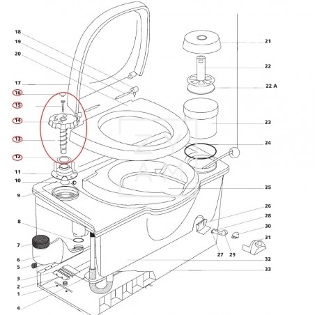 MANDO DESCARGA FLUSH C2/3/4