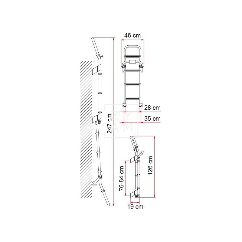 ESCALERA FIAMMA DELUXE 8