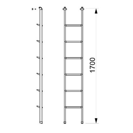 ESCALERA INT. ALUMINIO 170X29